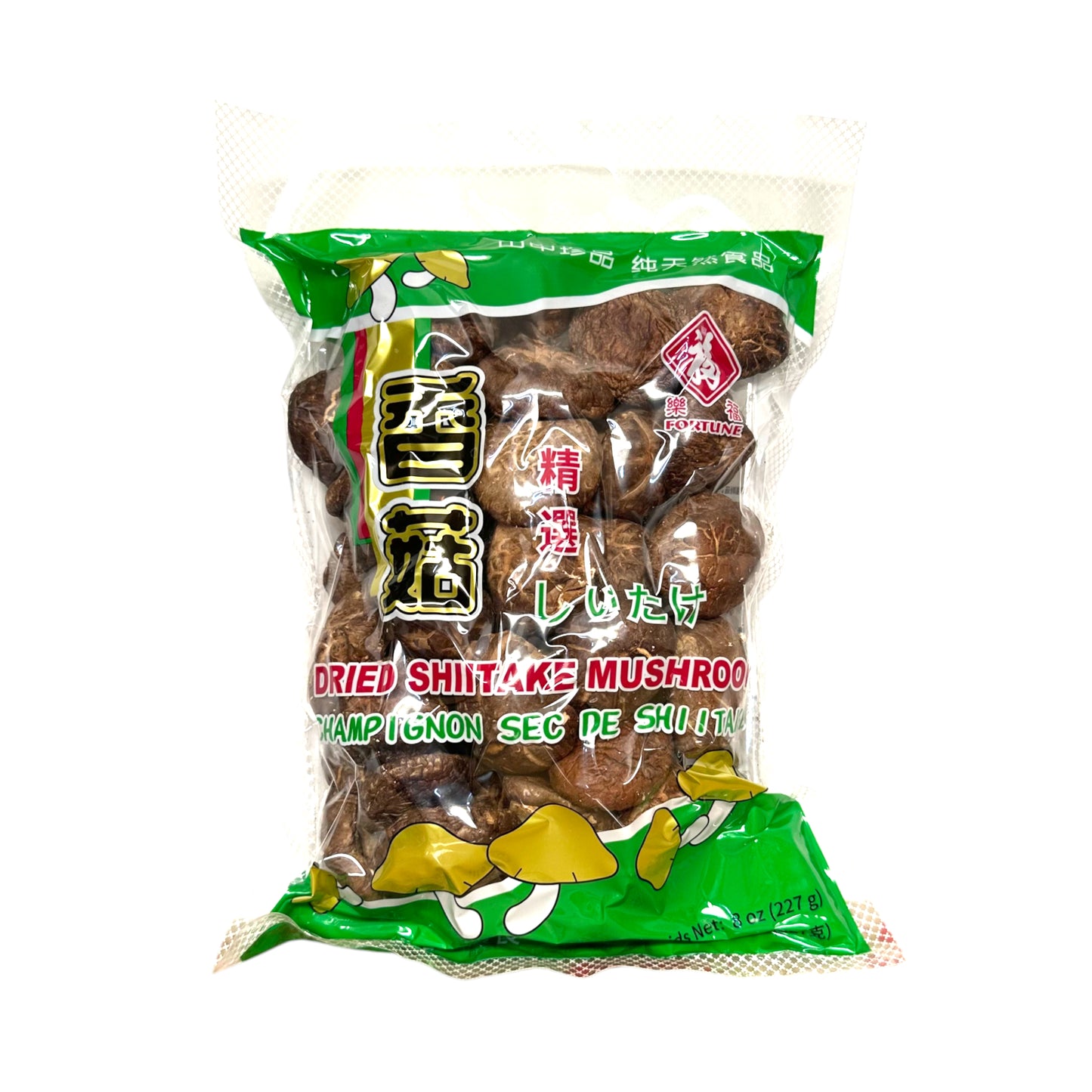 FORTUNE Black Fungus / Dried Shiitake / Pearl Mushroom - 100/227 gr. pack