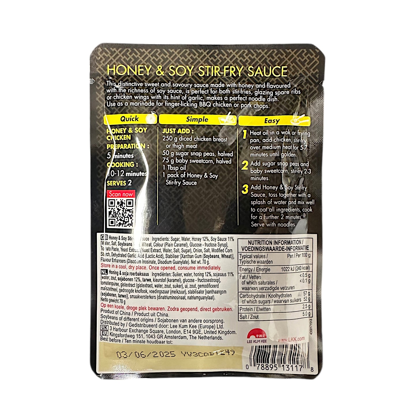 LEE KUM YEE Honey Soy / Kung Pao / Spicy Garlic / Tomato Garlic / Tom Yum / Umami Stir Fry Soup Base - 2 packs