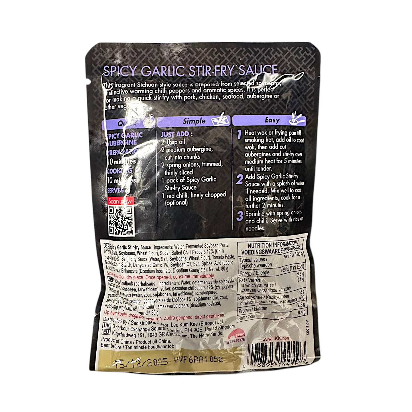 LEE KUM YEE Honey Soy / Kung Pao / Spicy Garlic / Tomato Garlic / Tom Yum / Umami Stir Fry Soup Base - 2 packs