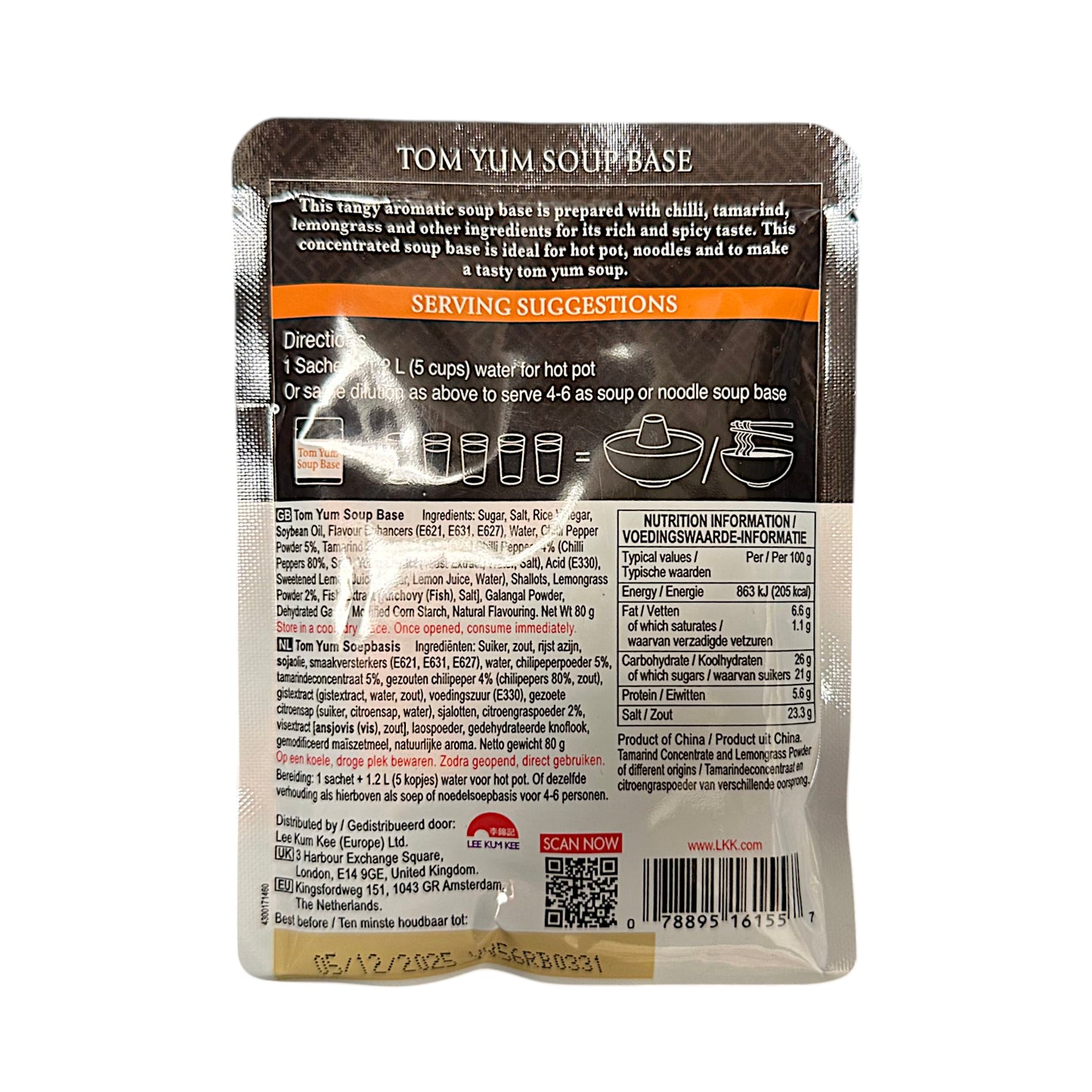 LEE KUM YEE Honey Soy / Kung Pao / Spicy Garlic / Tomato Garlic / Tom Yum / Umami Stir Fry Soup Base - 2 packs