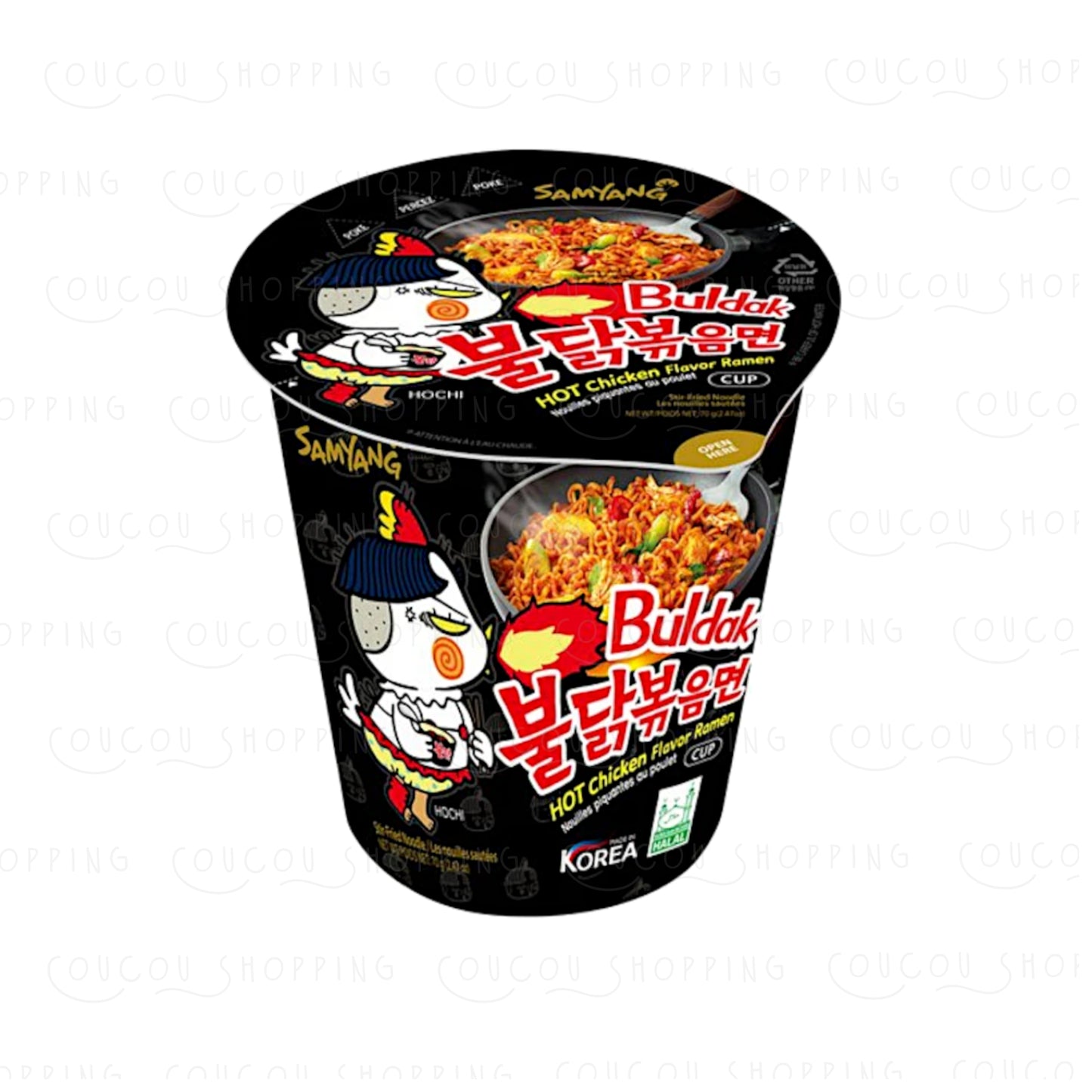 SAMYANG Ramen Cups Original / Carbonara / 2x Spicy - 2 x 80 gr. cups