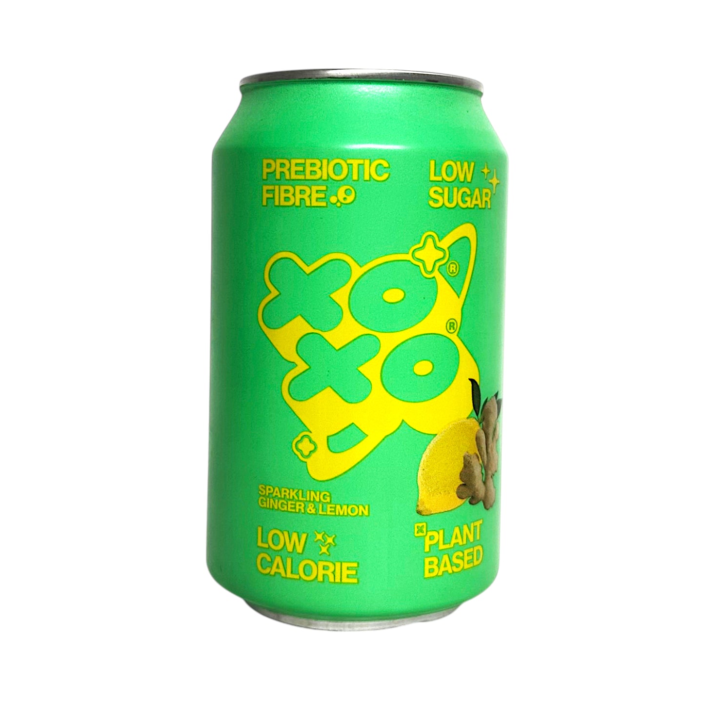 XOXO Tropical Fruit / Watermelon / Lemonade / Ginger Lemon Sparkling Prebiotic Soda - 2 x 330 ml can