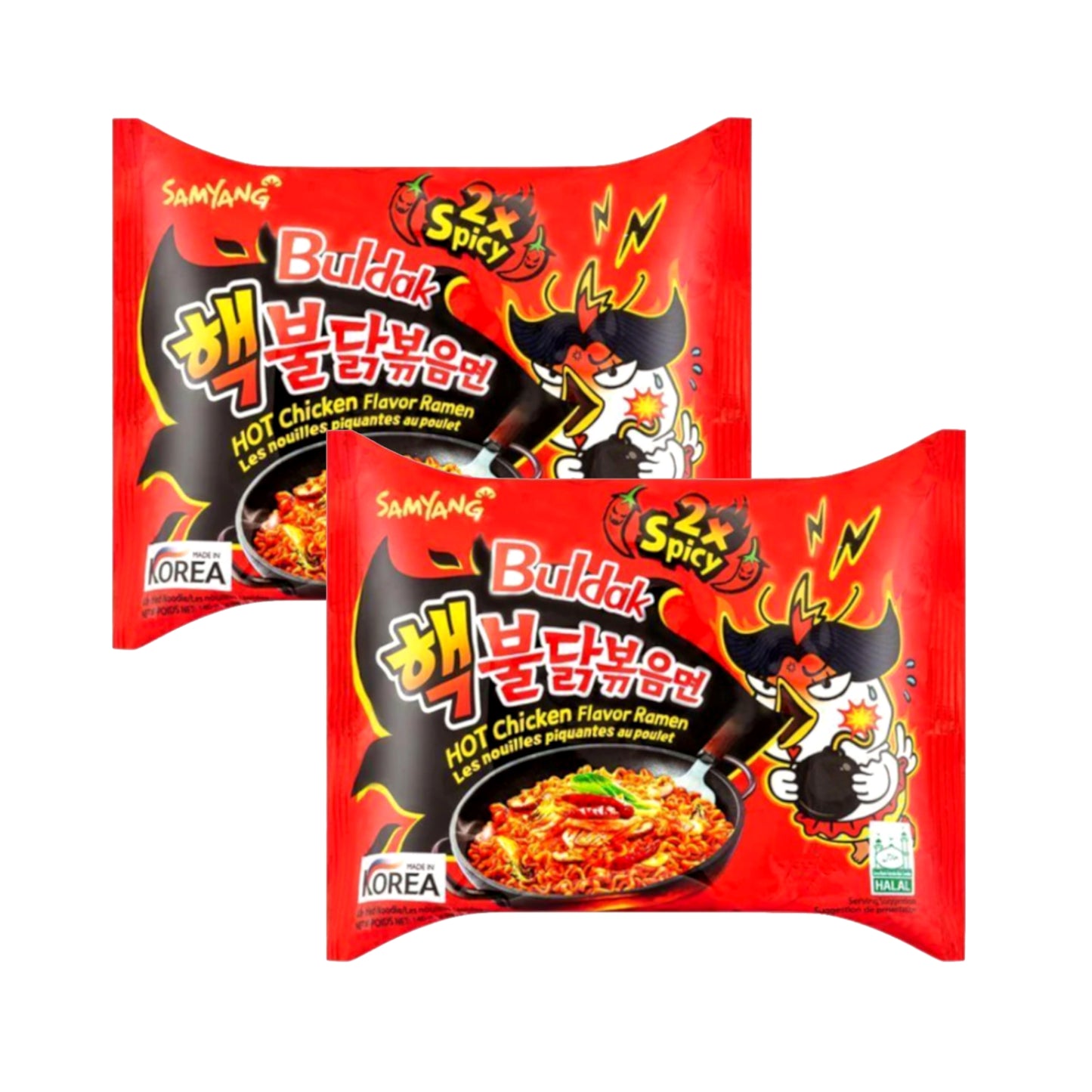 Samyang 2x SPICY Instant Noodles Ramen 1/2/3/4/5/10/20 packs