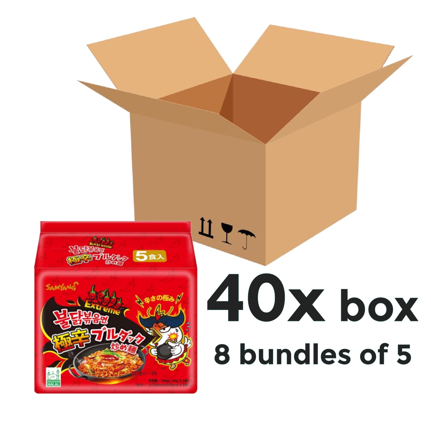 Samyang 2x SPICY Instant Noodles Ramen 1/2/3/4/5/10/20 packs