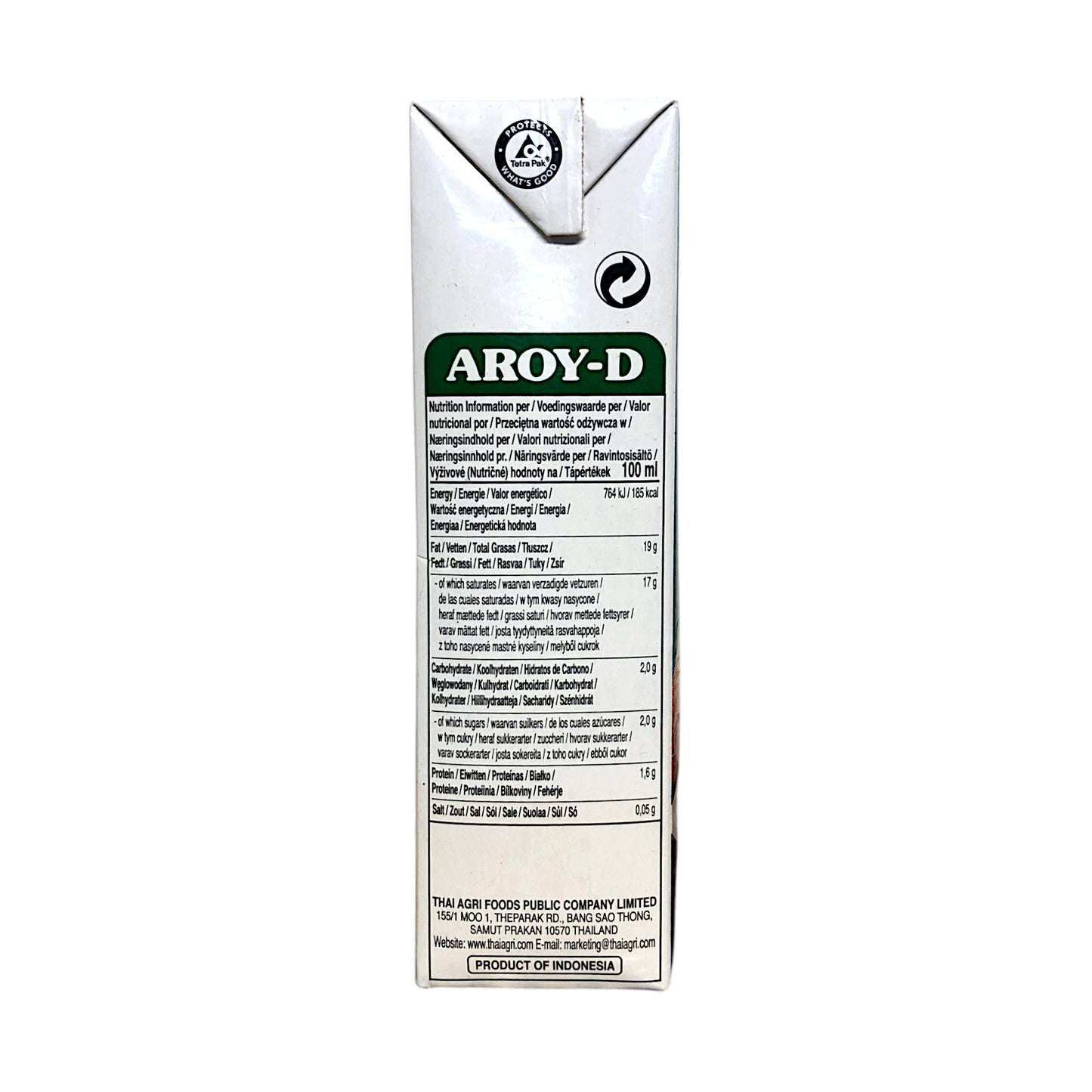 AROY-D Coconut Milk - 1l carton