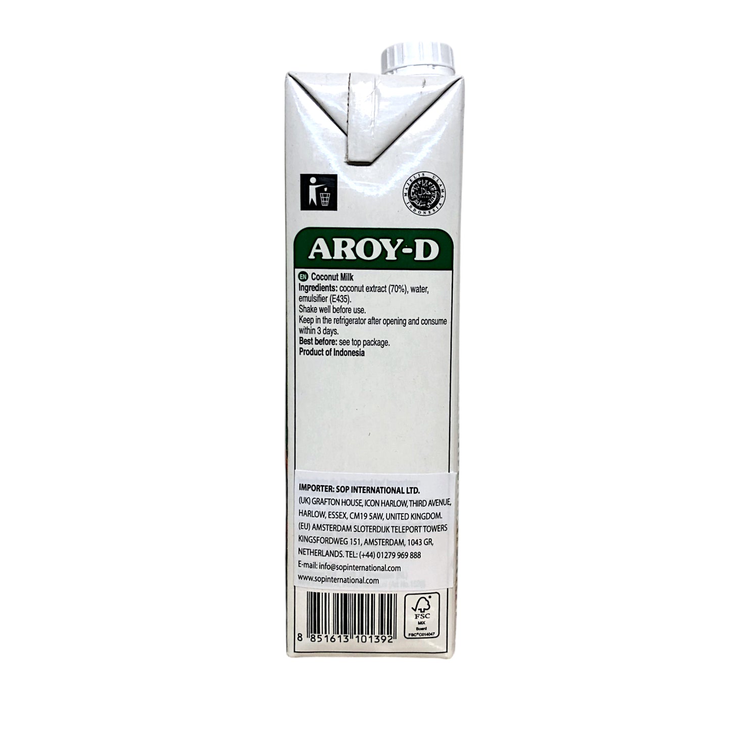 AROY-D Coconut Milk - 1l carton