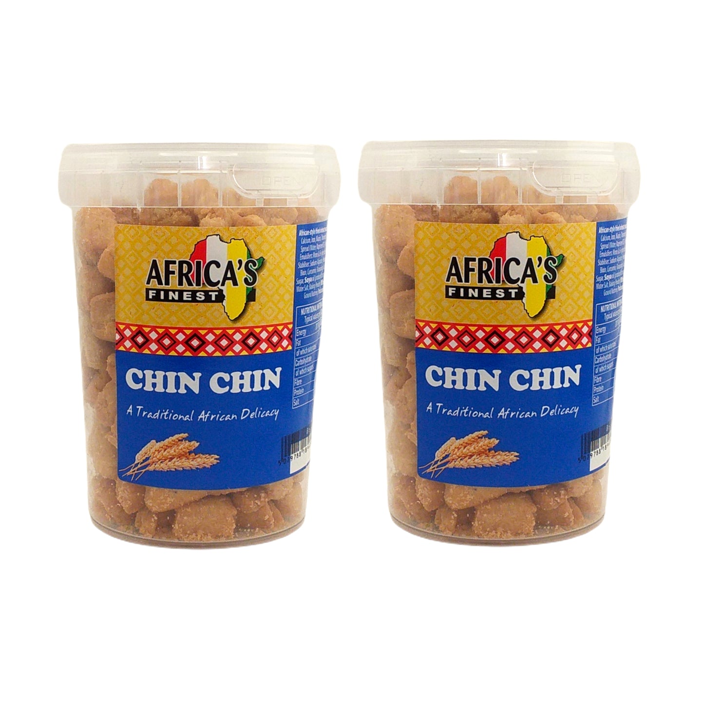 AFRICA FINEST Chin Chin Original / Peanut / Coconut - 2 x 250 gr. pack