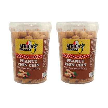 AFRICA FINEST Chin Chin Original / Peanut / Coconut - 2 x 250 gr. pack