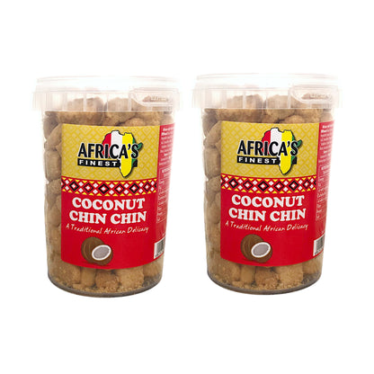 AFRICA FINEST Chin Chin Original / Peanut / Coconut - 2 x 250 gr. pack