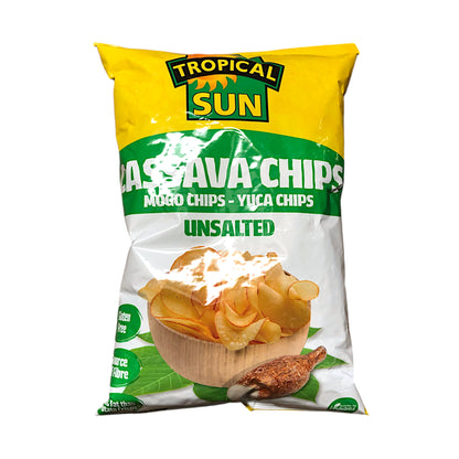 TROPICAL SUN Cassava Chips Unsalted / Salted / Barbecue / Chilli - 2 x 80 gr. pack