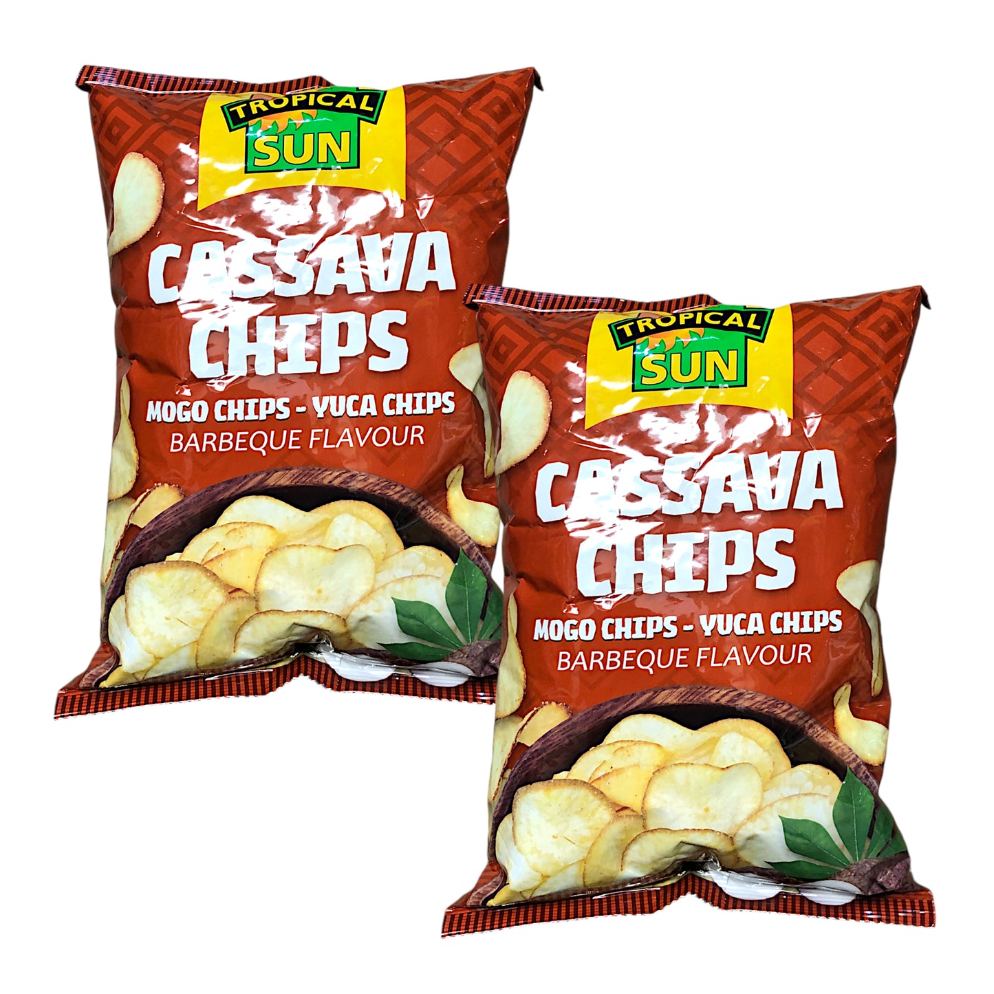 TROPICAL SUN Cassava Chips Unsalted / Salted / Barbecue / Chilli - 2 x 80 gr. pack