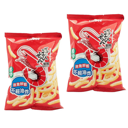 CALBEE Prawn Crackers - 2 x 75 gr. pack