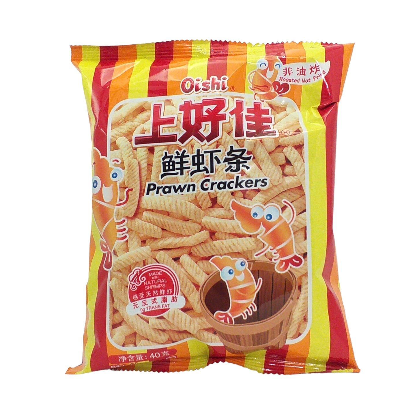 OISHI Prawn Crackers Original / Spicy - 2 x 40 gr. packs