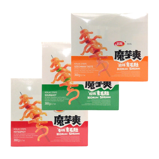 WEILONG Konjac Shuang Hot & Spicy / Sour & Hot / Szechwan - 360 gr. pack