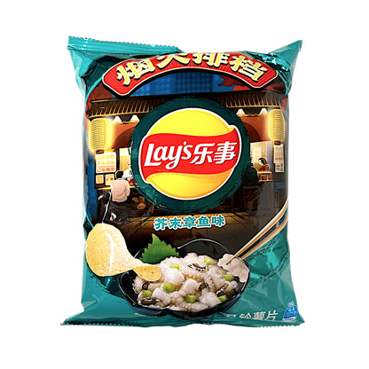 LAYS Cuttlefish / Crab / Cucumber / Lime / Hot Pot / Seaweed / Octopus / Taro / Tomato Crisps - 2 x 70 gr. pack