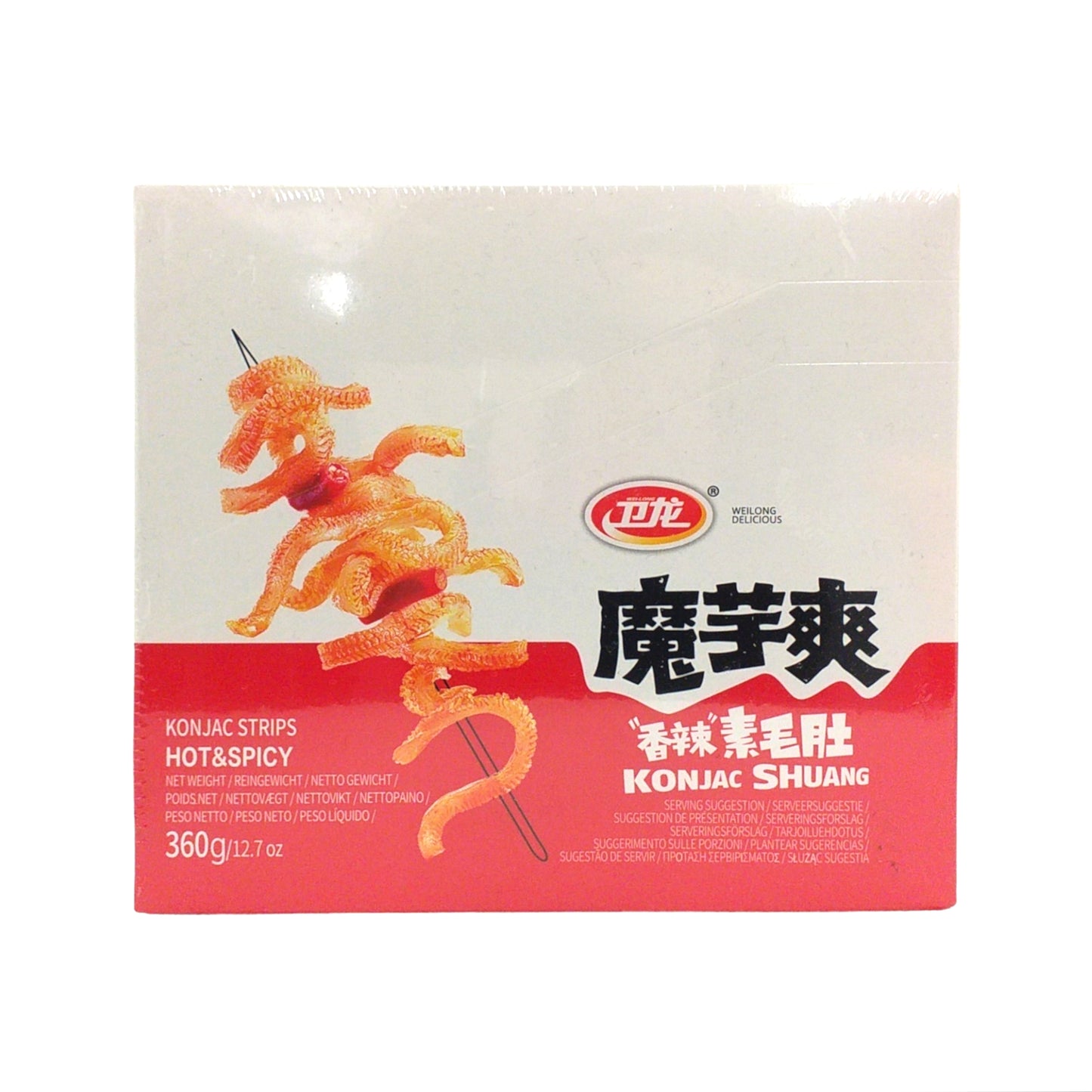 WEILONG Konjac Shuang Hot & Spicy / Sour & Hot / Szechwan - 360 gr. pack