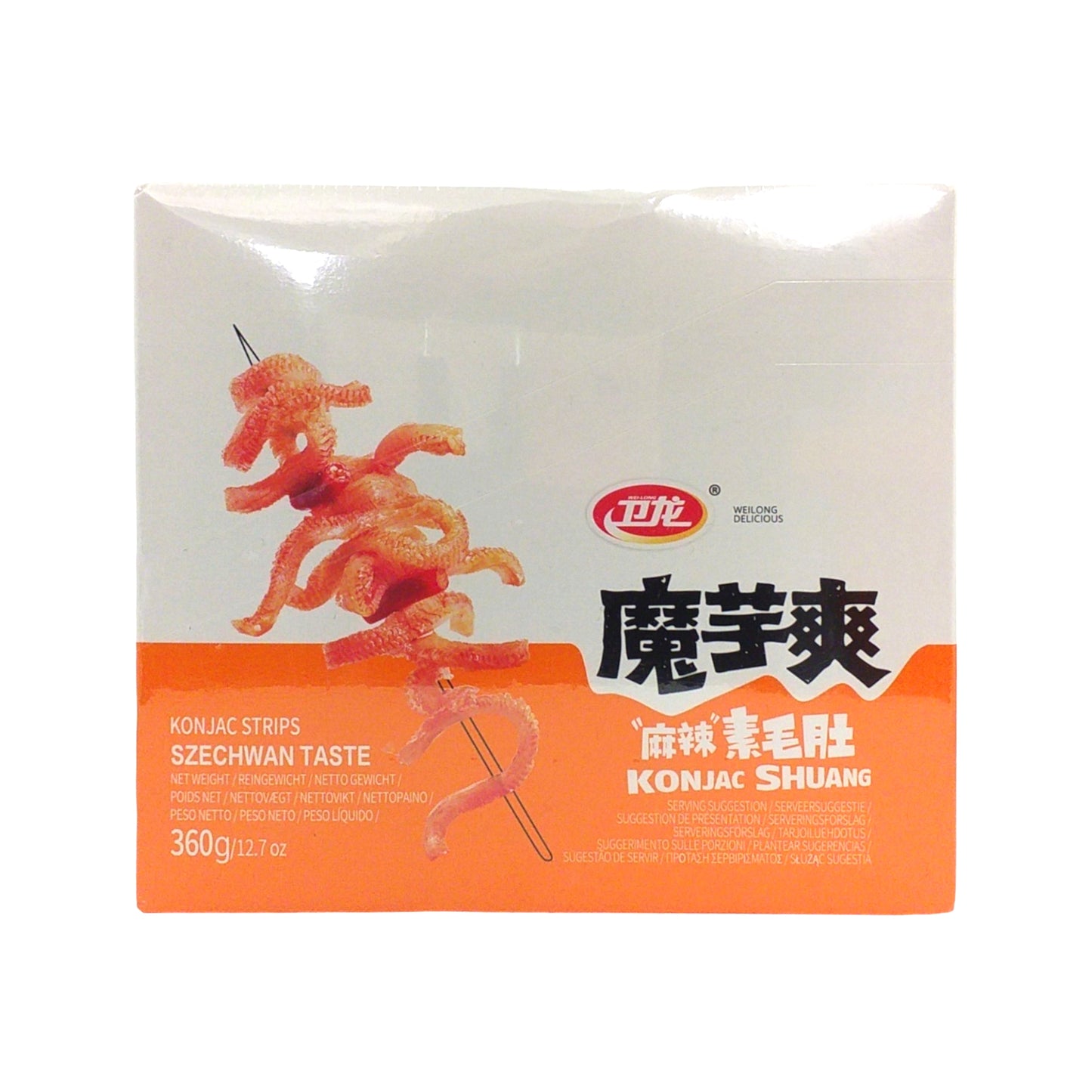 WEILONG Konjac Shuang Hot & Spicy / Sour & Hot / Szechwan - 360 gr. pack