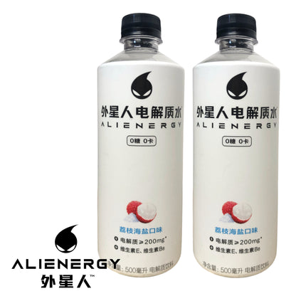 ALIENERGY Energy Drink White Peach / Lychee / Grapefruit - 2 x 500 ml. bottle