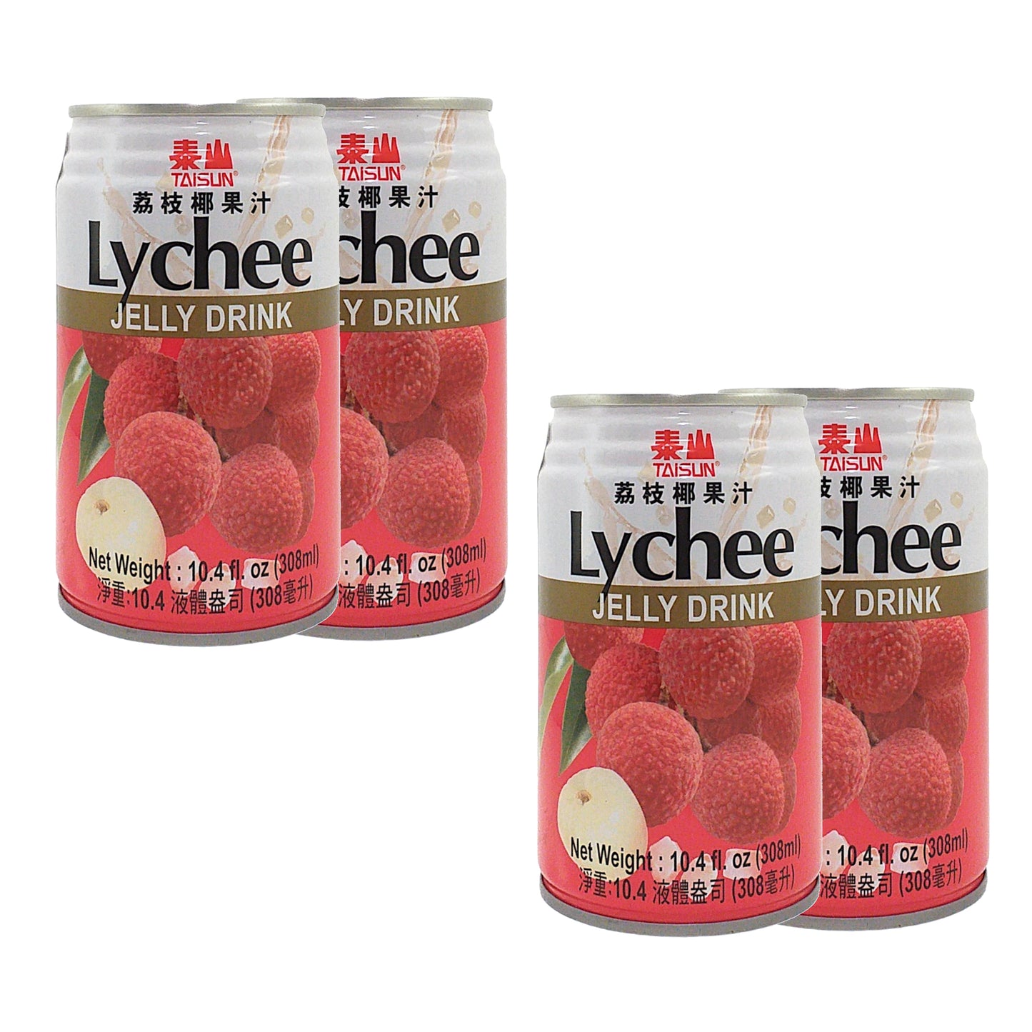 TAISUN Lychee Jelly Drink - 2 x 308 ml. can