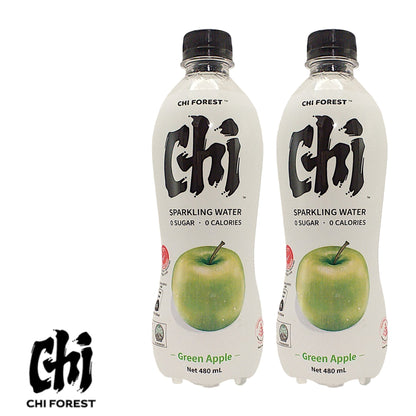 CHI FOREST Sparkling Water Apple / Lychee / Peach - 2 x 480 ml. bottle