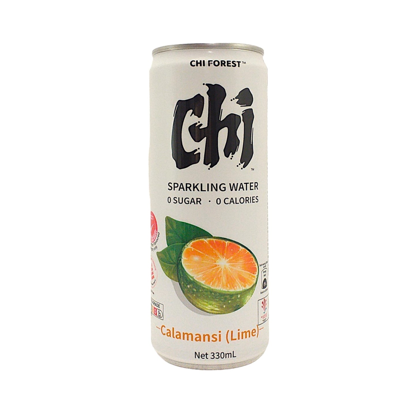 CHI Forest Sugar-Free 0 Calories Lychee / White Peach / Lime Fruit Sparkling Drink - 2 x 330 ml. can