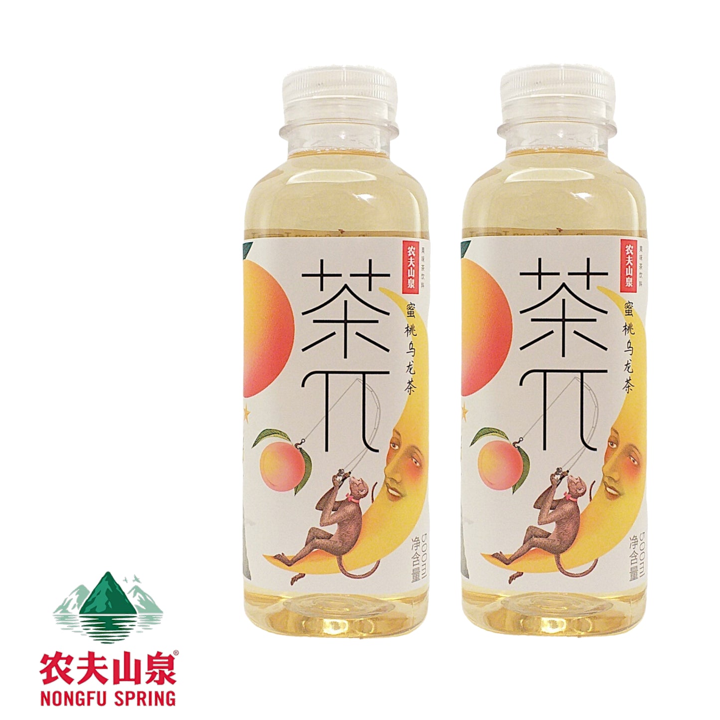 NONGFU SPRING Ice Tea Oolong Peach Oolong / Lemon / Grapefruit / Red / Jasmine / Green - 2 x 500 ml. bottle