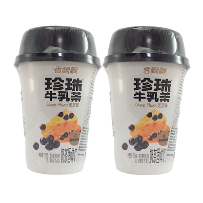 XIANG PIAO PIAO Milk Bubble Tea Peach / Cheese / Milk - 2 x 70 gr. cup