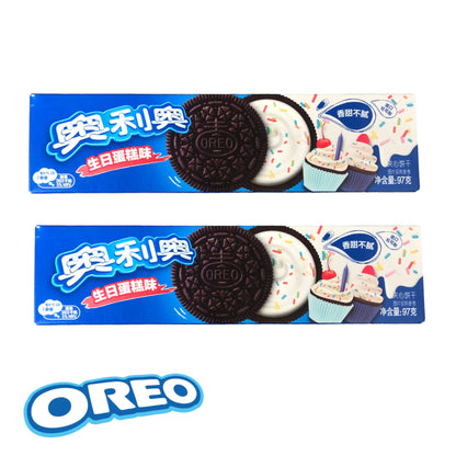 OREO Cookies China Import Cake / Rose / Grape Peach / Macha / Peach Oolong - 2 x 97 gr. box