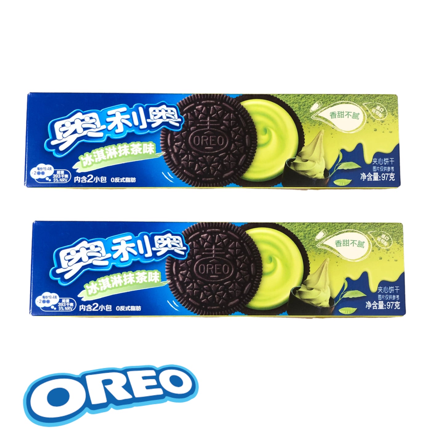 OREO Cookies China Import Cake / Rose / Grape Peach / Macha / Peach Oolong - 2 x 97 gr. box