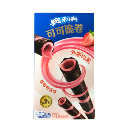 OREO Wafer Roll CHINA IMPORT Vanilla / Macha / Strawberry - 2 x 50 gr. box