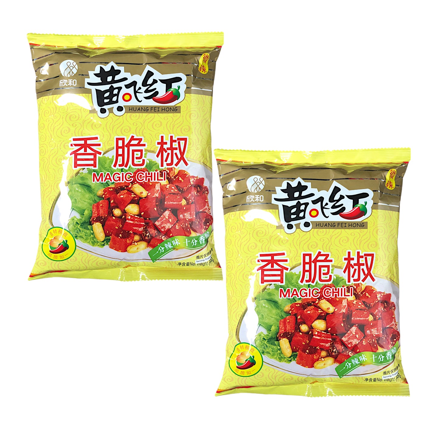 YANTAI SHINHO HUANGFEIHONG Magic Chili Peanuts - 2 x 308 gr. pack