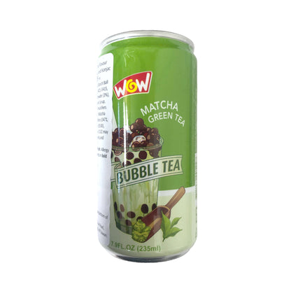 WOW Matcha Green Bubble Tea - 2 x 235 ml. pack