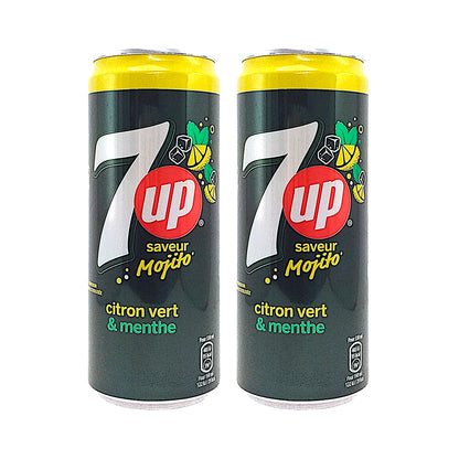 7UP Mojito Lime and Mint - 2 cans x 330 ml.