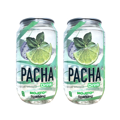 PACHA Lychee / Mojito / Peach / Strawberry Sparkling Drink - 2 x 330 ml can