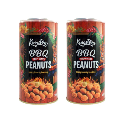 KINGSTON'S Peanuts Crispy Coconut Spicy Barbecue - 2 x 330 gr. pack