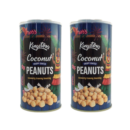 KINGSTON'S Peanuts Crispy Coconut Spicy Barbecue - 2 x 330 gr. pack