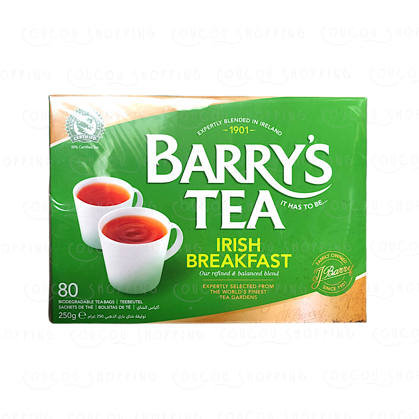 BARRY'S TEA Gold / Irish Breakfast / Master Blend 80 bags - 250 gr. box