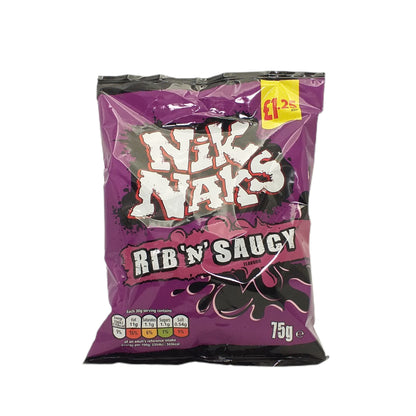 TAYTO NIKS NAKS Nice'n'Spicy / Rib'n'Saucy / Scampi - 10 x 75 gr. packs