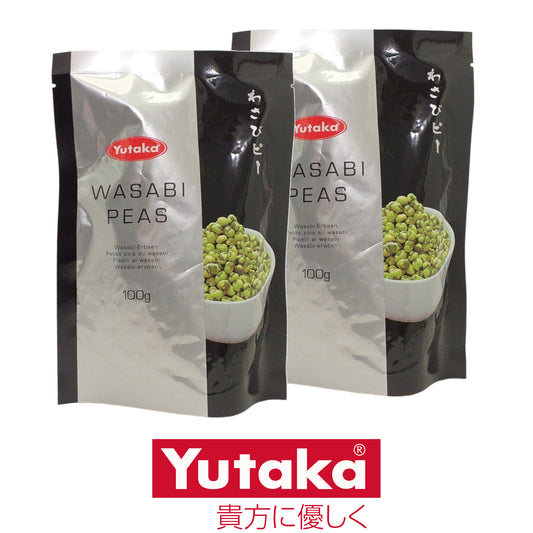 YUTAKA Wasabi Coated Peas - 2 x 100 gr. packs