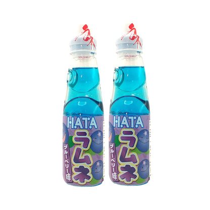 HATAKOSEN RAMUNE Marble Soda - 10 x 200 ml. bottle Strawberry Blueberry Kimura Original Melon Pineapple Lychee Orange