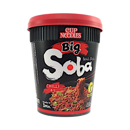 NISSIN BIG SOBA Classic / Chilli / Teriyaki Instant Noodles Cup - 2 X 113 gr. cup