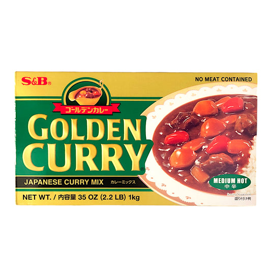 S&B Golden Curry Chukara Japanese Curry Mix Medium Hot - 1kg pack