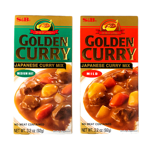 S&B Golden Curry Chukara Japanese Curry Mix Mild / Medium Hot - 92 gr. pack