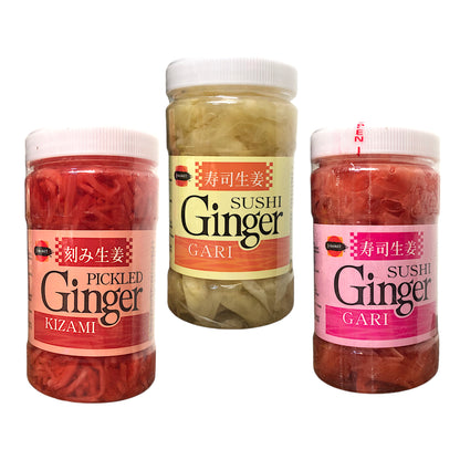 J-BASKET Sushi Ginger Gari / Pink / Kizami Pickled -  200 gr. pot