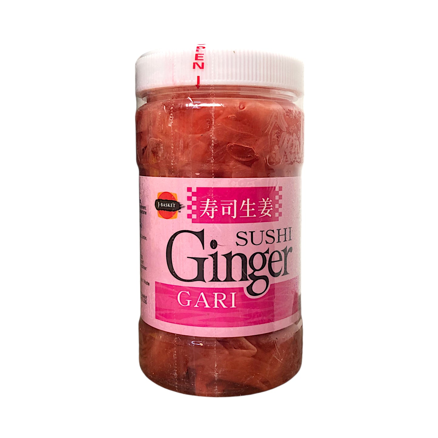 J-BASKET Sushi Ginger Gari / Pink / Kizami Pickled -  200 gr. pot