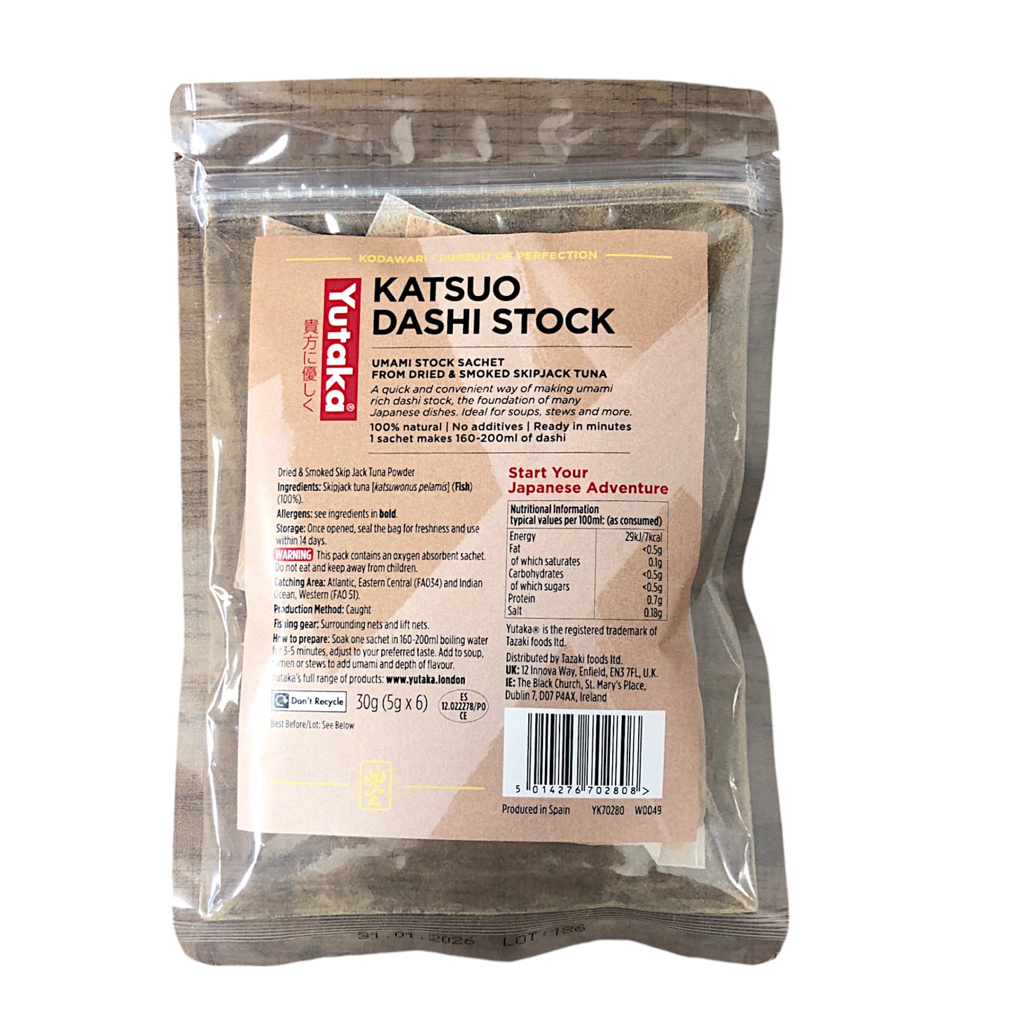 YUTAKA Katsuo Dashi Stock - 30 gr. pack