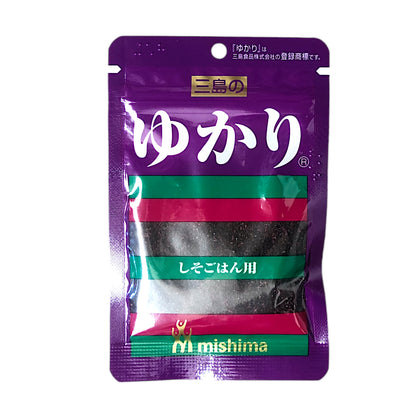 MISHIMA Perilla Rice Seasoning Kaori Green / Furikake Yukari Plum - 13/22 gr. pack