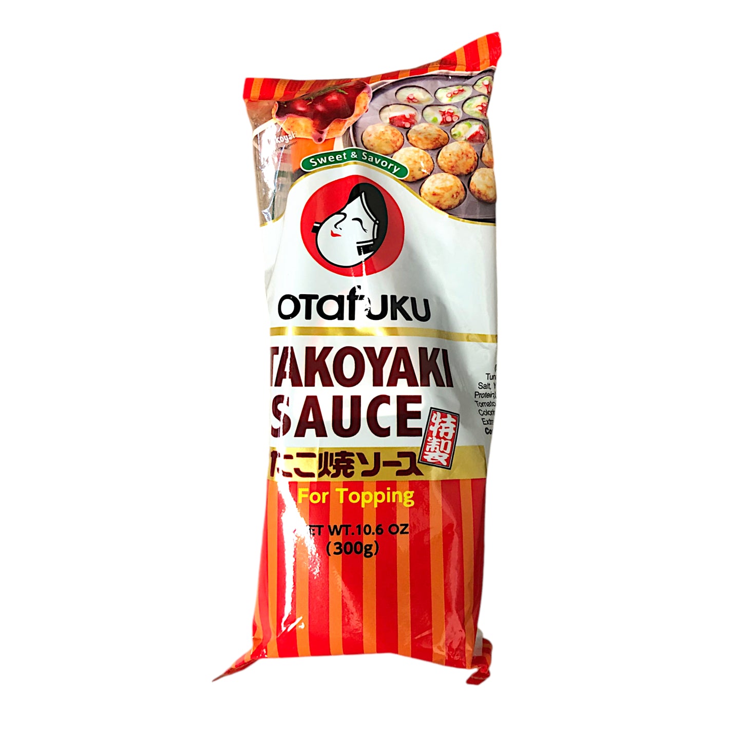 OTAFUKU Yushutsuo Takoyaki Brown Sauce for Pancake Balls - 300 gr. bottle