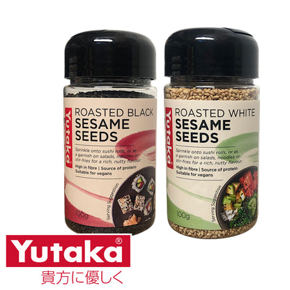 YUTAKA Roasted Sesame Seeds Black / White - 100 gr. pot