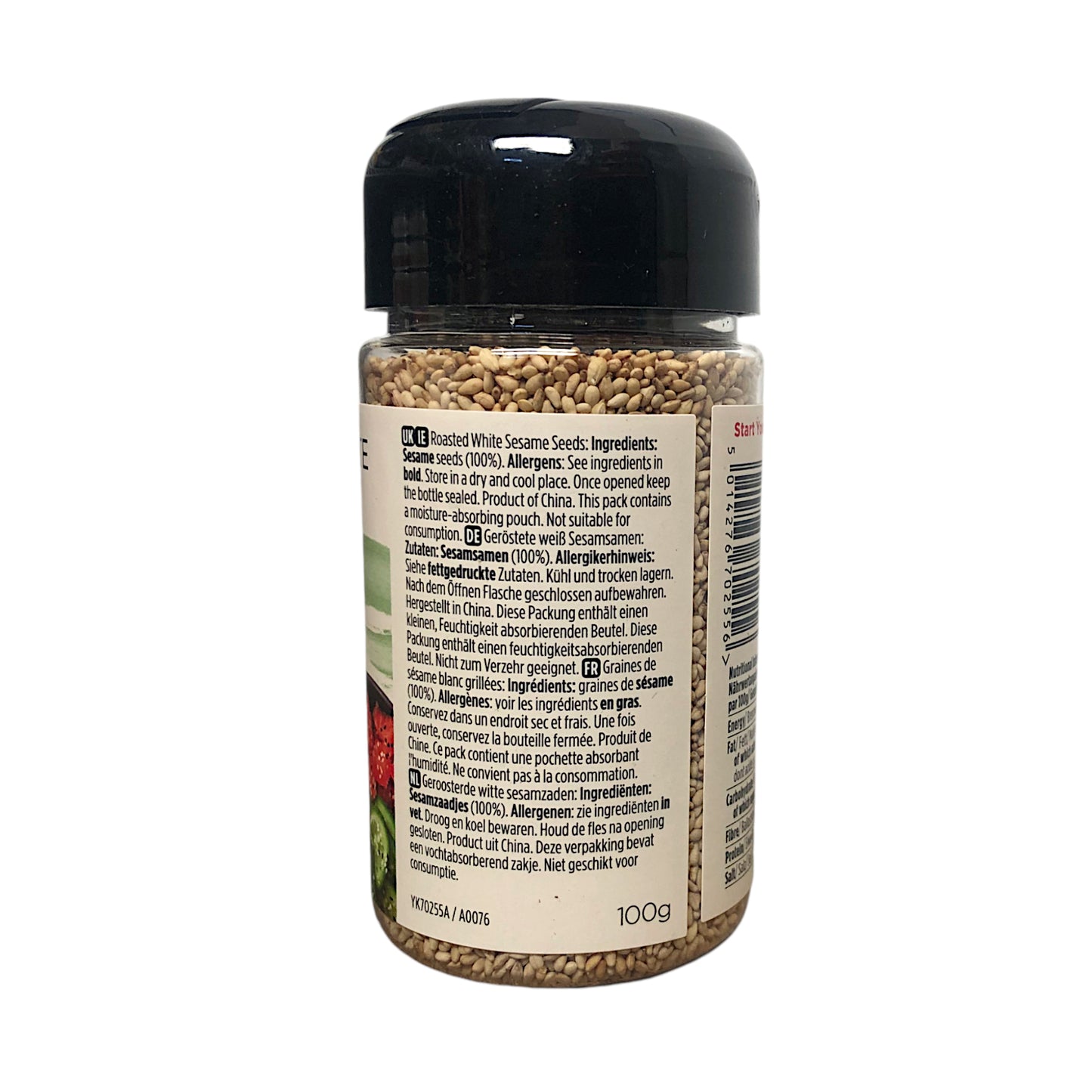 YUTAKA Roasted Sesame Seeds Black / White - 100 gr. pot